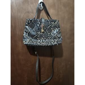Ninewest Snake Skin Cross Body Handle Purse